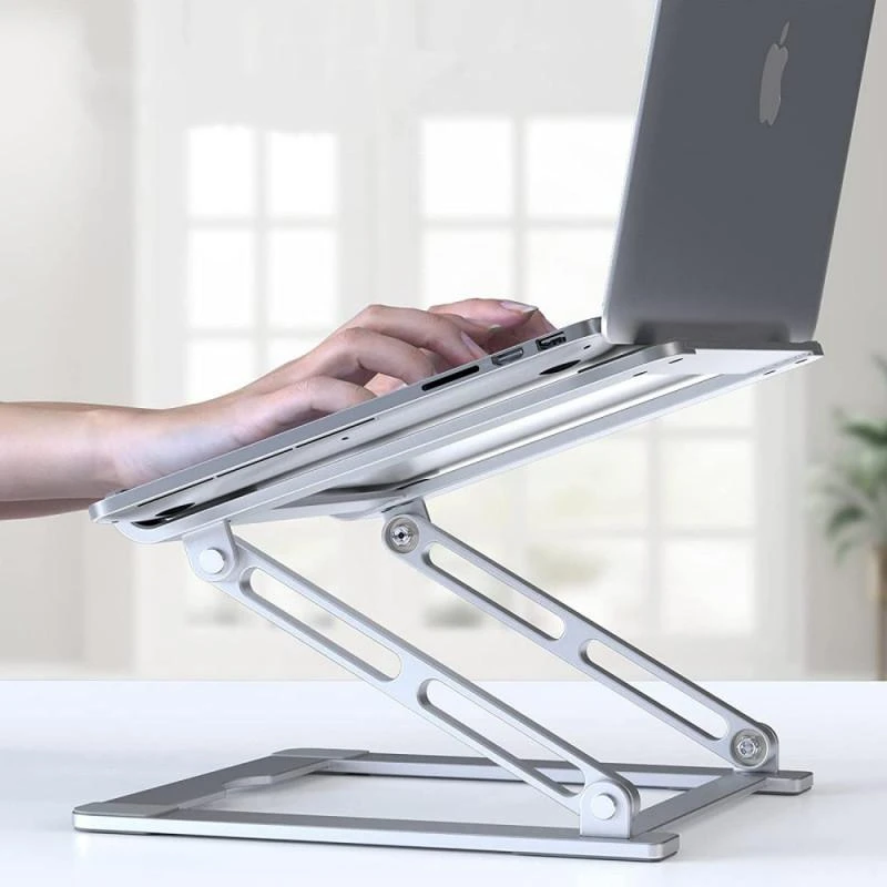 Tech-Protect ULS400 universalus extendable stovas nešiojamiems kompiuteriams iki 17″ – pilkos spalvos