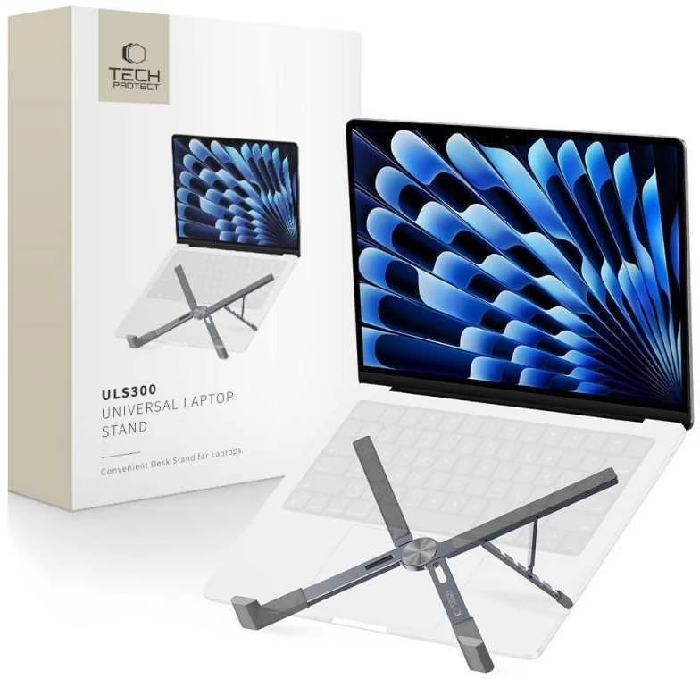 Tech-Protect ULS300 laptop stovas – pilkos spalvos