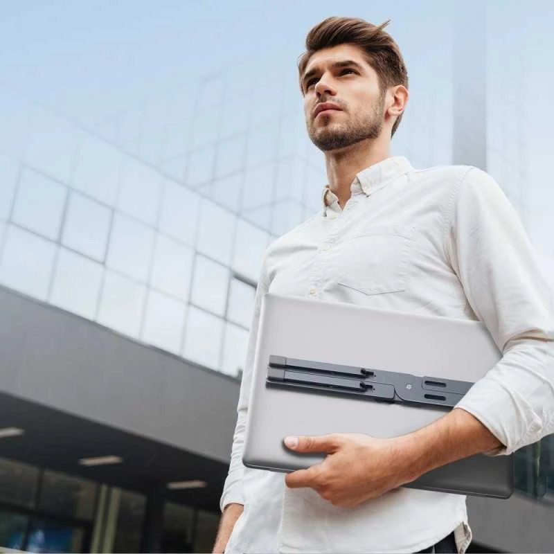 Tech-Protect ULS300 laptop stovas – pilkos spalvos