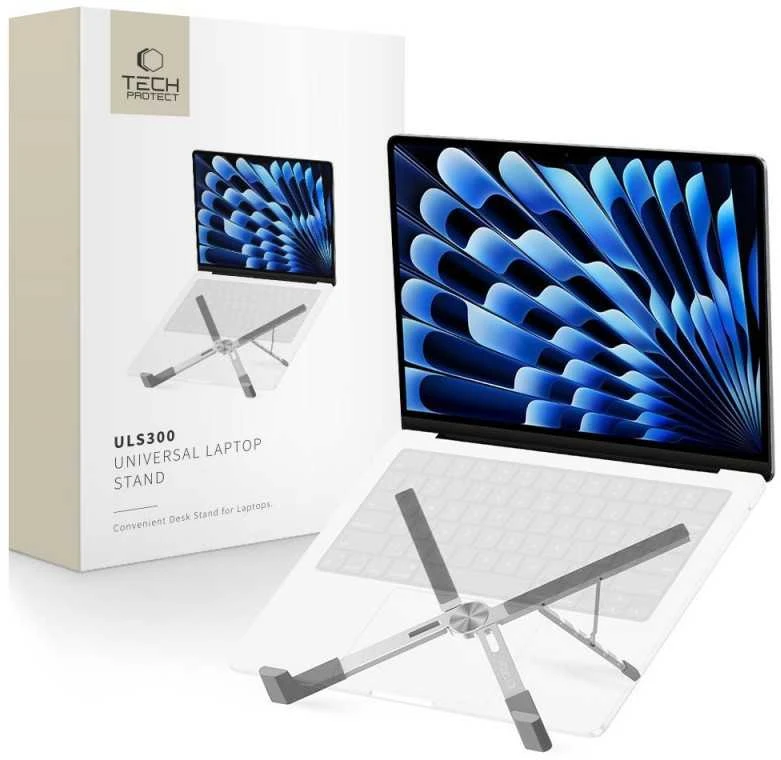 Tech-Protect ULS300 laptop stovas – sidabrinės spalvos