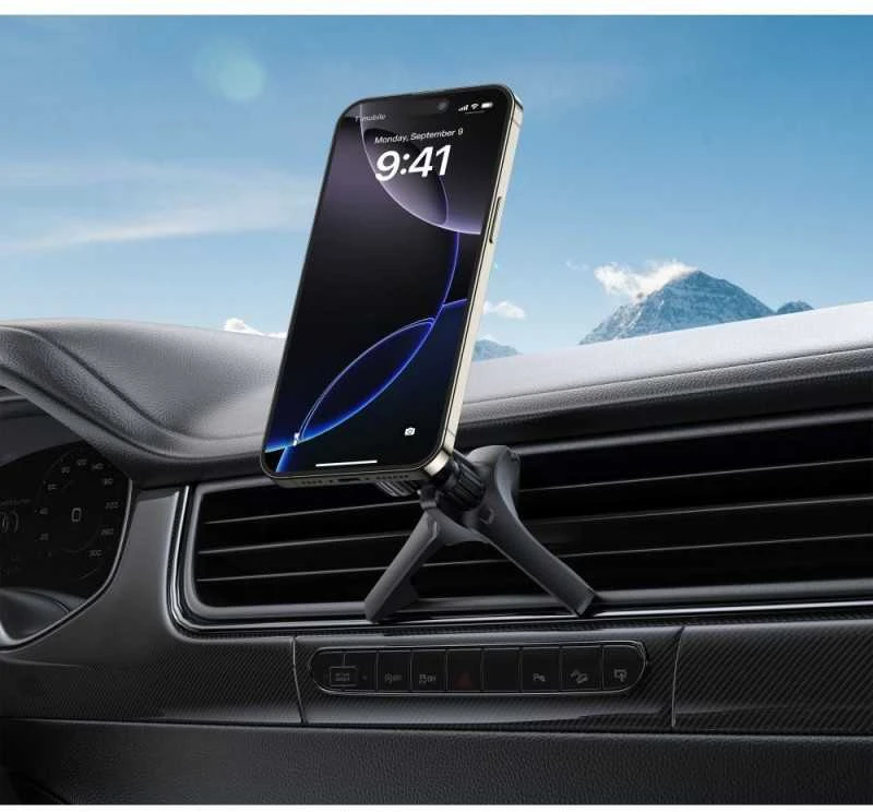 Tech-Protect N53 automobilio oro ventiliacijos laikiklis su MagSafe žiedais - Juodas