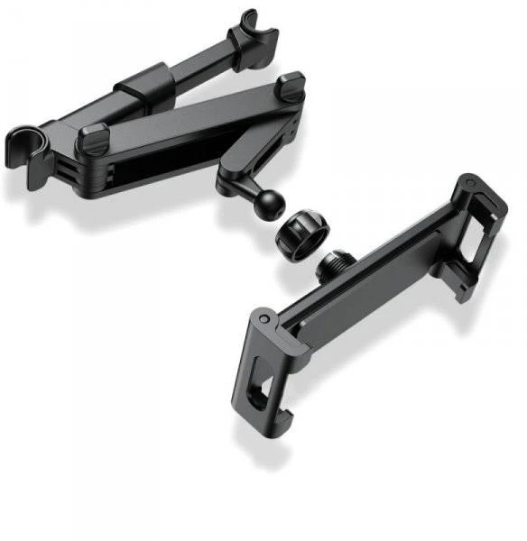 Tech-Protect V1 telescopic car headrest telefono laikiklis – juodos spalvos