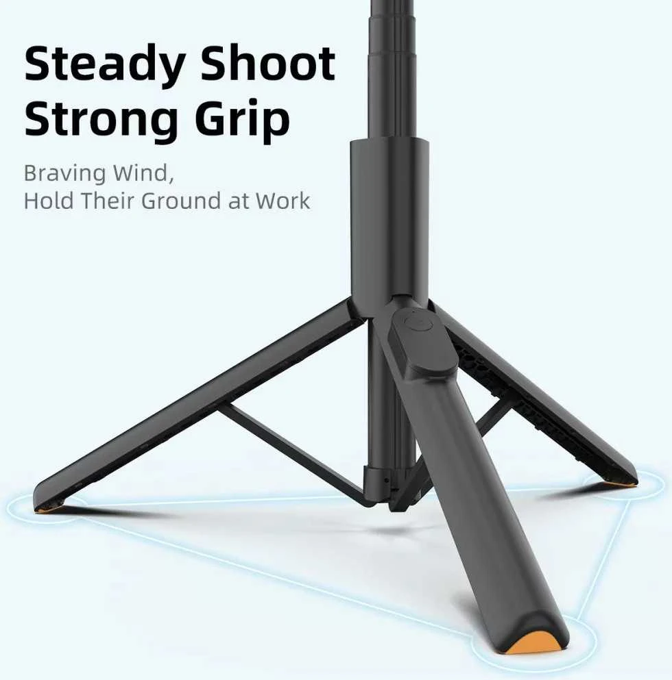 Asmenukių lazda Tech-Protect L09S su trikoju - Juodas