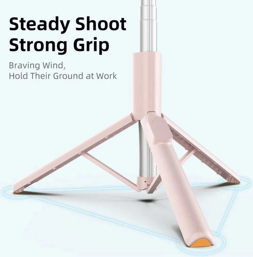 Selfie Stick Tech-Protect L09S with Tripod - Rožinė