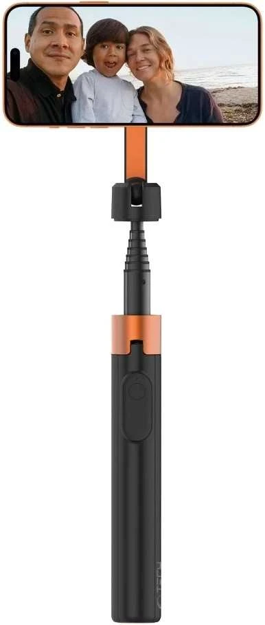 Tech-Protect L10S Bluetooth Selfie Stick Tripod - Juodas and Oranžinis