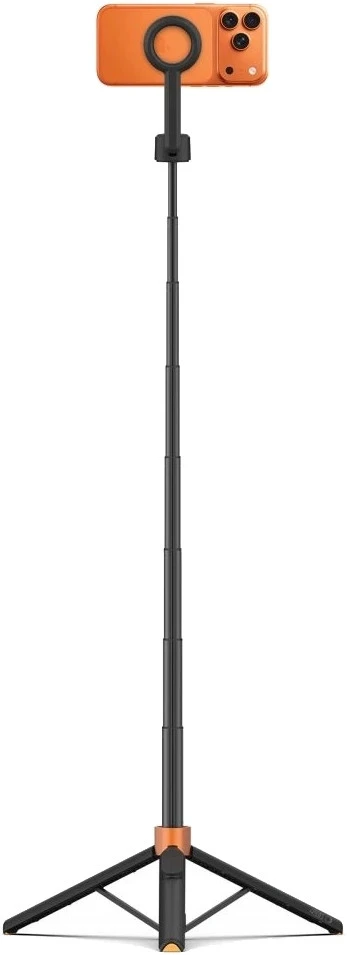 Tech-Protect L10S Bluetooth Selfie Stick Tripod - Juodas and Oranžinis