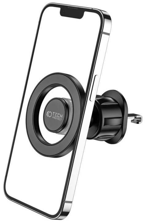 Tech-Protect N51 automobilinis telefono laikiklis su MagSafe oro grotelėms – juodos spalvos