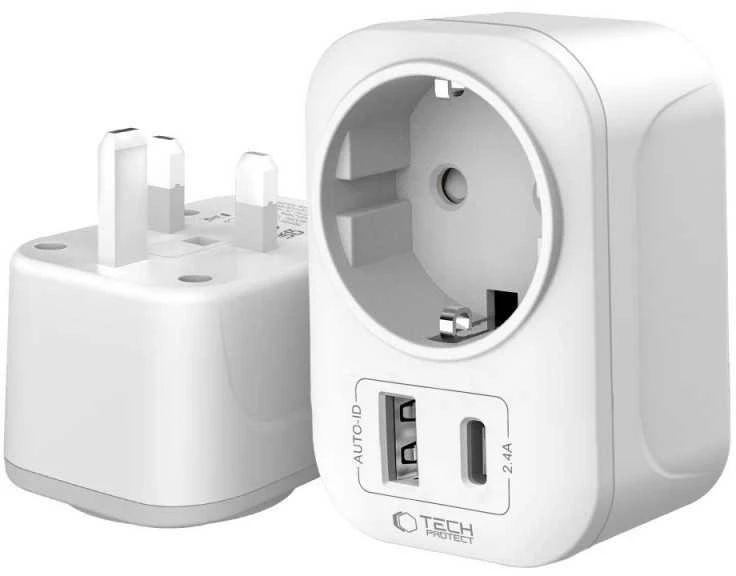 „Tech-Protect TA100“ JK adapteris – baltas