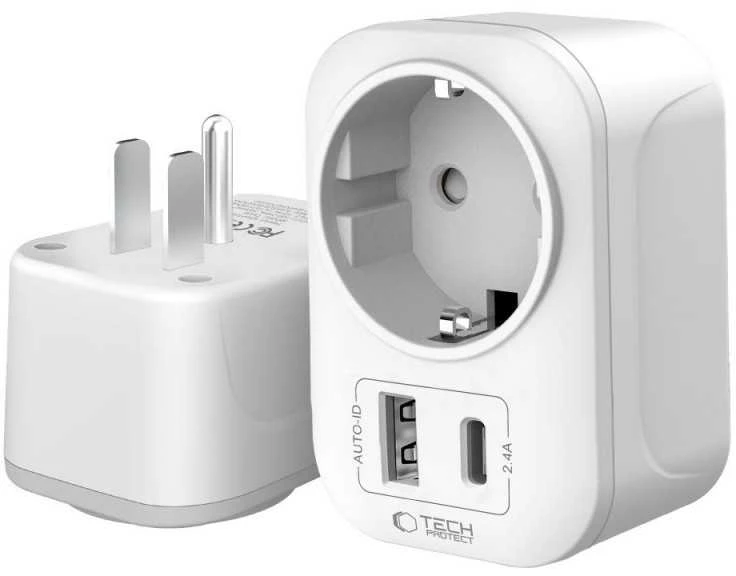 „Tech-Protect TA100“ JAV adapteris – baltas