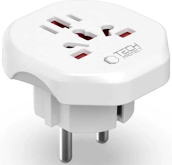 TECH-PROTECT UNIVERSAL TRAVEL ADAPTER FROM EU Baltas