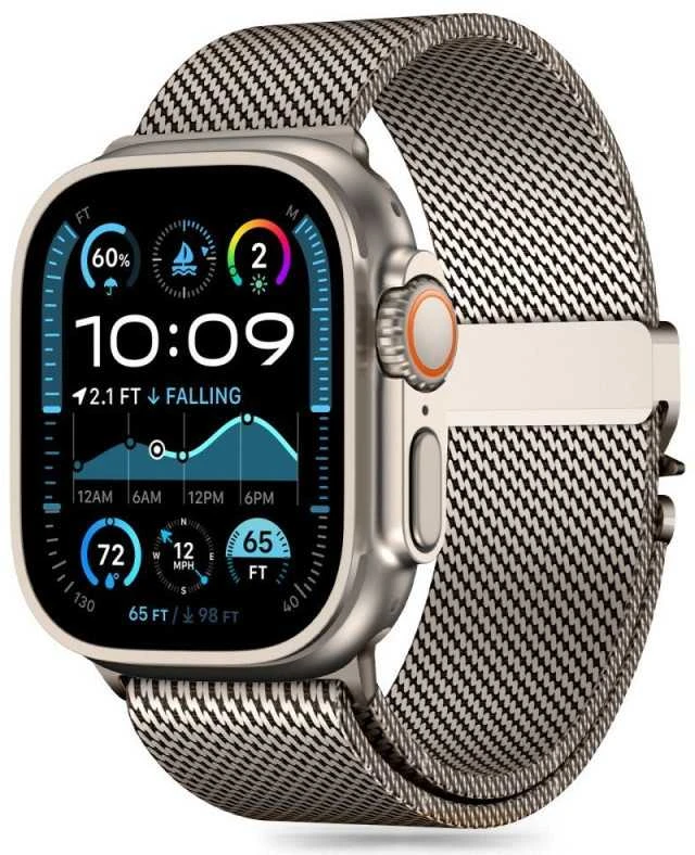 Tech-Protect Milano Apple Watch 6 / 7 / 8 / 9 / 10 / SE / Ultra 1 / 2 (44 / 45 / 46 / 49 mm) titano