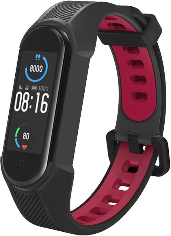 Išmaniosios apyrankės Xiaomi Mi Band 5/6 dirželis, Juodos spalvos