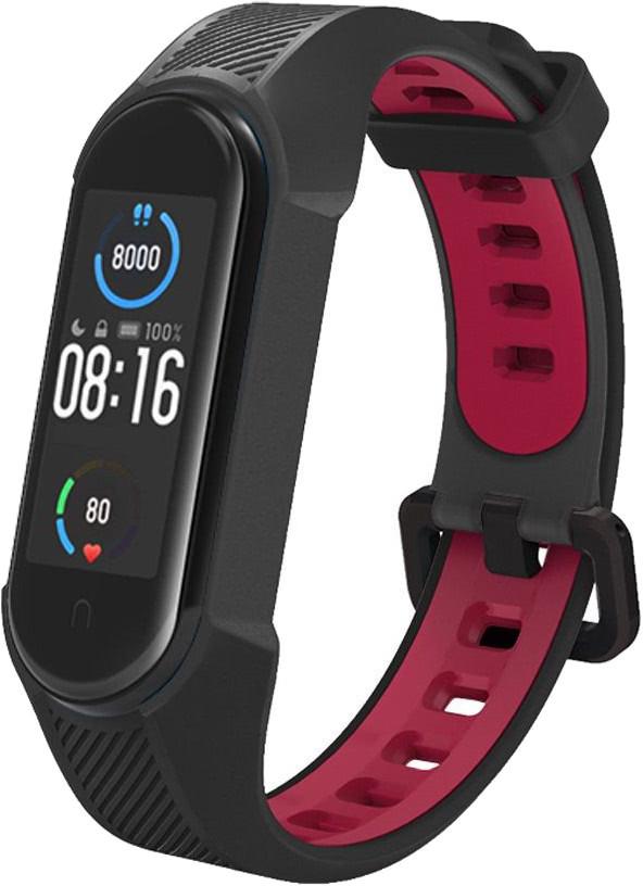 Išmaniosios apyrankės Xiaomi Mi Band 5/6 dirželis, Juodos spalvos