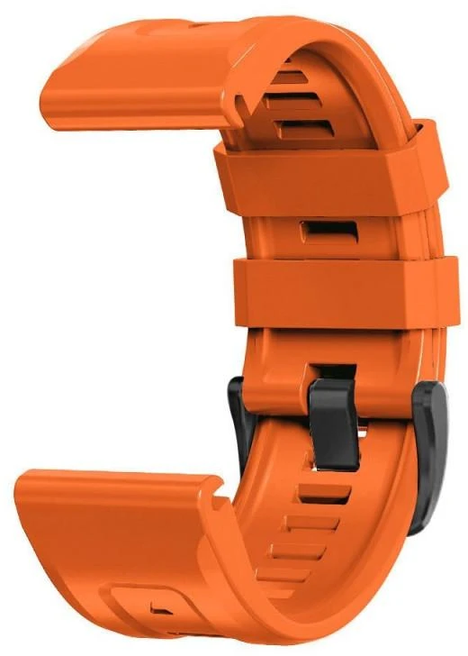 Išmaniojo laikrodžio Garmin Fenix 3/5X/5X PLUS/6 Pro/6X/7X dirželis, 26 mm, Oranžinės spalvos