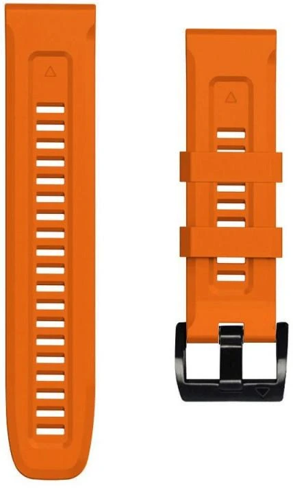 Išmaniojo laikrodžio Garmin Fenix 3/5X/5X PLUS/6 Pro/6X/7X dirželis, 26 mm, Oranžinės spalvos