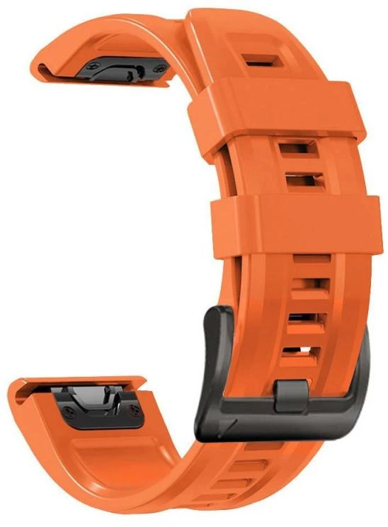 Išmaniojo laikrodžio Garmin Fenix 3/5X/5X PLUS/6 Pro/6X/7X dirželis, 26 mm, Oranžinės spalvos