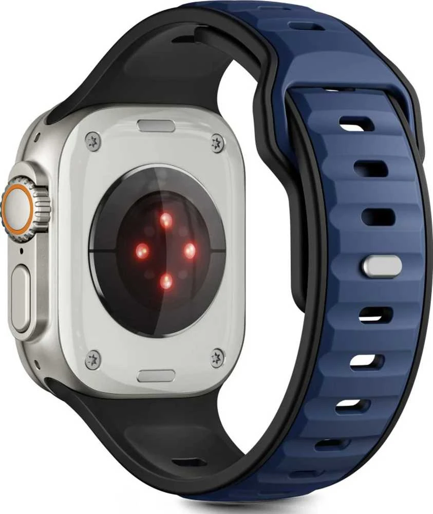 Tech-Protect IconBir Line apyrankė skirta Apple Watch 44 / 45 / 46 / 49 mm – juodos spalvos ir mėlynos spalvos