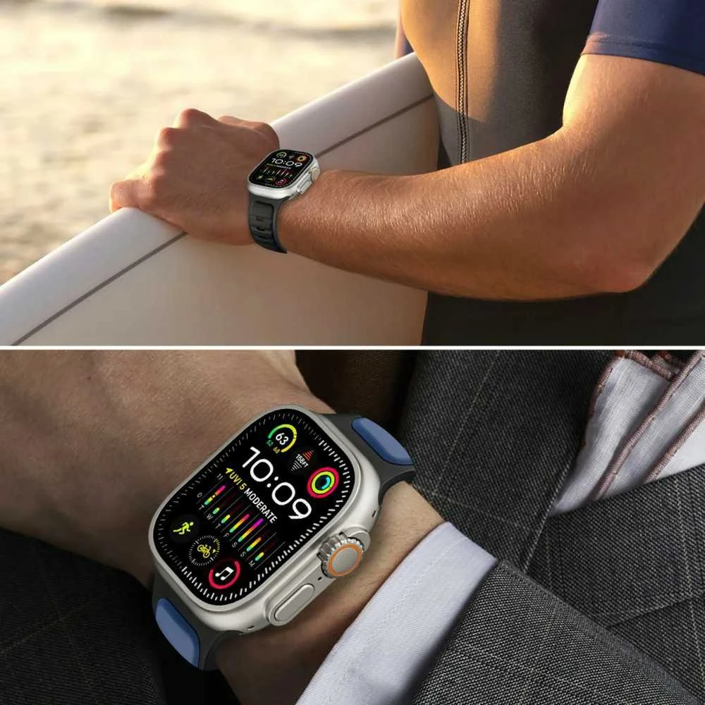 Tech-Protect IconBir Line apyrankė skirta Apple Watch 44 / 45 / 46 / 49 mm – juodos spalvos