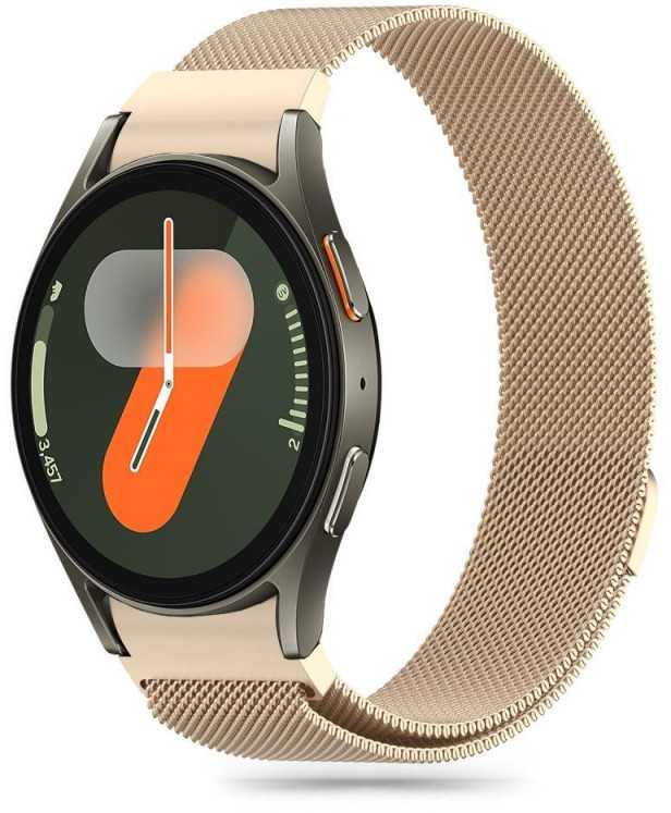 Apyrankė Samsung Galaxy Watch 4 / 5 / 5 PRO / 6 / 7 / FE Tech-Protect Milaneseband Starlight aukso spalvos