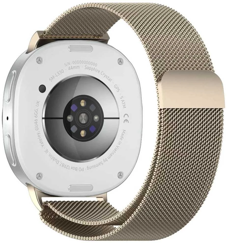 Tech-Protect Stainless apyrankė skirta Samsung Galaxy Watch 40 / 44 / 46 mm – aukso spalvos