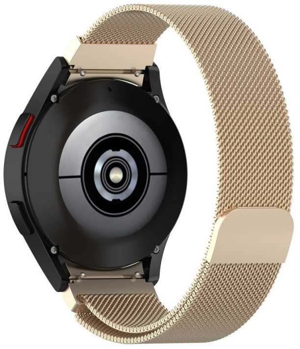 Apyrankė Samsung Galaxy Watch 4 / 5 / 5 PRO / 6 / 7 / FE Tech-Protect Milaneseband Starlight aukso spalvos