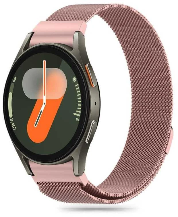 Apyrankė Samsung Galaxy Watch 4 / 5 / 5 PRO / 6 / 7 / FE Tech-Protect Milaneseband aukso ir rožinės spalvos