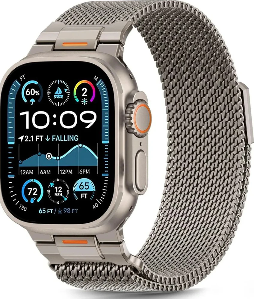 „Tech-Protect MILANO VANGUARD APPLE WATCH 8 / 9 / 10 / 11 / SE / ULTRA“ (44 / 45 / 46 / 49 MM) TITANINIS
