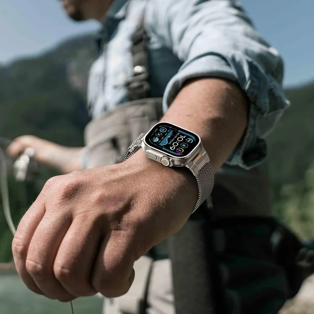 „Tech-Protect MILANO VANGUARD APPLE WATCH 8 / 9 / 10 / 11 / SE / ULTRA“ (44 / 45 / 46 / 49 MM) TITANINIS