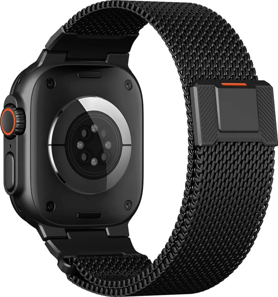 Tech-Protect MILANO VANGUARD APPLE WATCH 8 / 9 / 10 / 11 / SE / ULTRA (44 / 45 / 46 / 49 MM) juodos spalvos