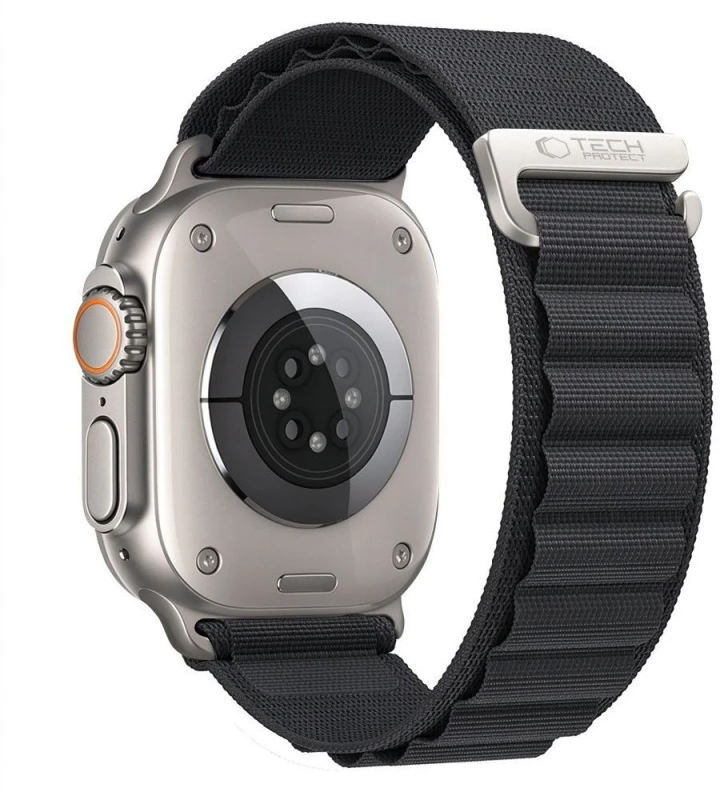 Tech-Protect NYLON PRO Watch 8 / 9 / 10 / 11 / 12 / SE / ULTRA (44 / 45 / 46 / 49 MM) Juodas