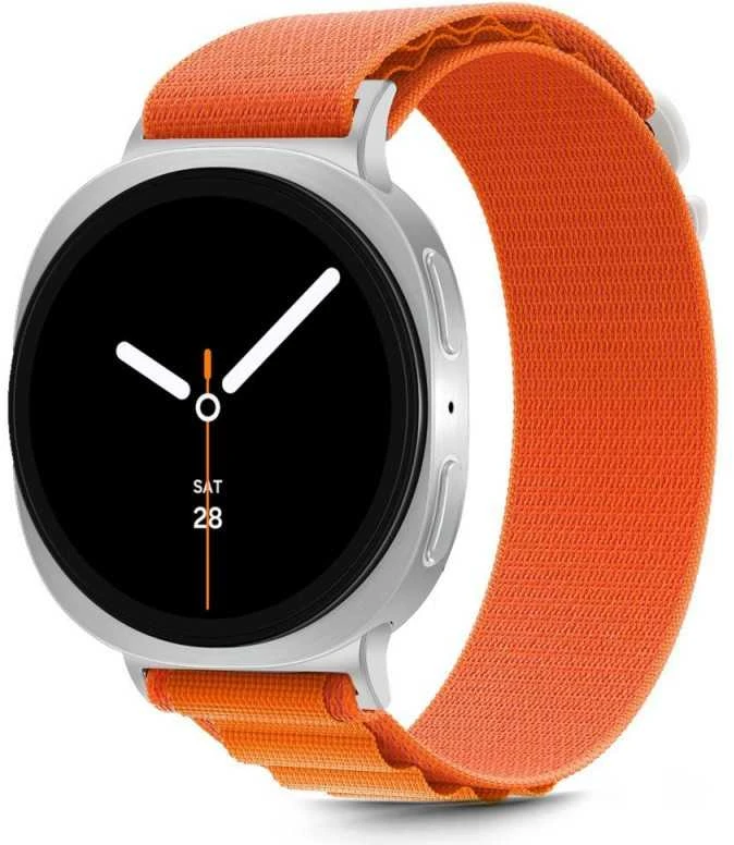 Tech-Protect Nylon Stripe apyrankė skirta Samsung Galaxy Watch 40/44/46 mm – oranžinės spalvos