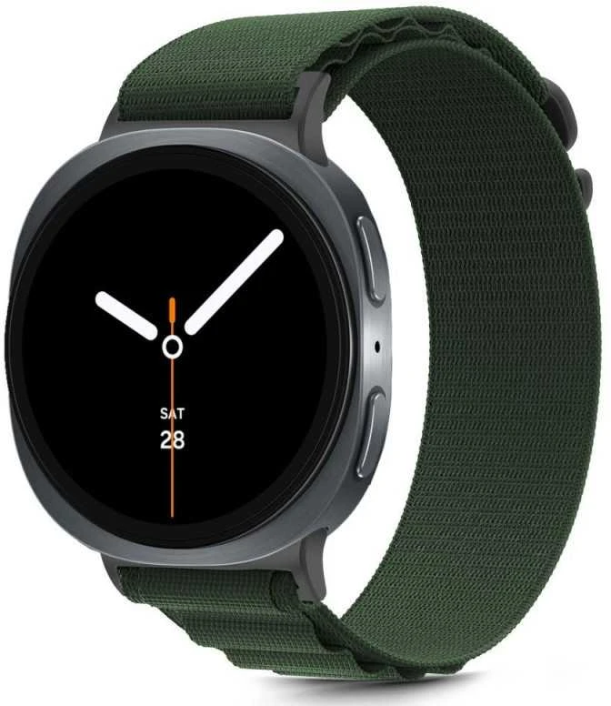 Tech-Protect Nylon Stripe apyrankė skirta Samsung Galaxy Watch 40/44/46 mm – žalios spalvos
