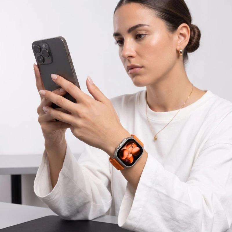 Laikrodžio dirželis - Tech-Protect NylonLoop 44/45/46/49 mm Oranžinis