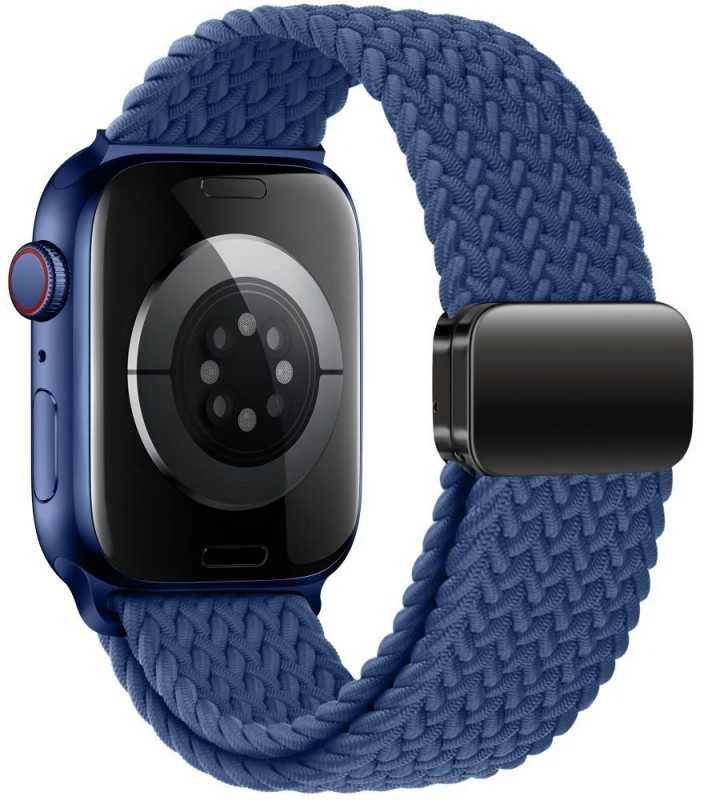 Apyrankė Apple Watch 4 / 5 / 6 / 7 / 8 / 9 / SE / Ultra 1 / 2 (42 / 44 / 45 / 49 mm) Tech-Protect Nylonmag Montego mėlynos spalvos