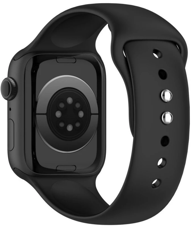 Tech-Protect SILIKONINIS DIRŽELIS WATCH 8 / 9 / 10 / 11 / 12 / SE / ULTRA (44 / 45 / 46 / 49 MM) Juodas
