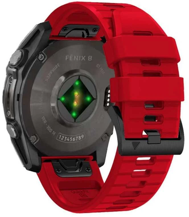 TECH-PROTECT SILICONE LINE GARMIN FENIX 5X / 5X PLUS / 6X / 6X PRO / 7X / 8 (51 mm) Raudonas