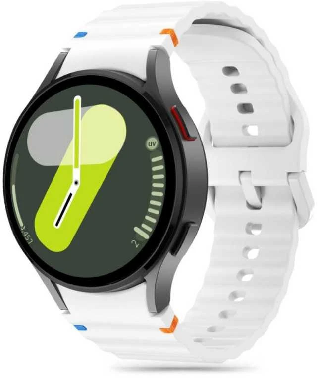 Apyrankė Samsung Galaxy Watch 4 / 5 / 5 PRO / 6 / 7 / FE Tech-Protect silikoninė Sport baltos spalvos