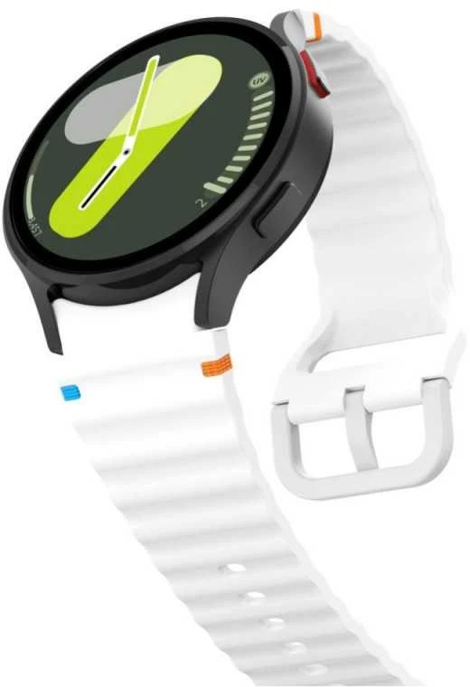 Apyrankė Samsung Galaxy Watch 4 / 5 / 5 PRO / 6 / 7 / FE Tech-Protect silikoninė Sport baltos spalvos