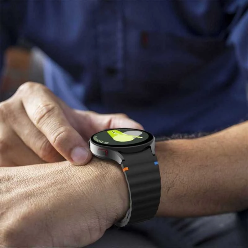 Apyrankė Samsung Galaxy Watch 4 / 5 / 5 PRO / 6 / 7 / FE Tech-Protect silikoninė Sport juodas