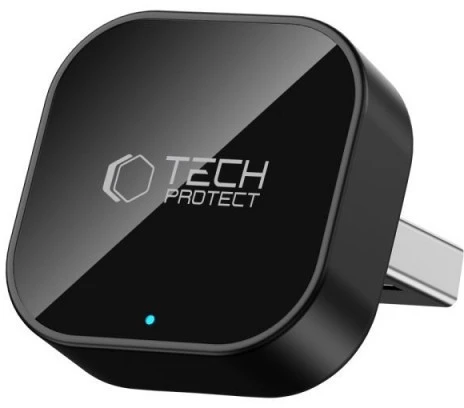 TECH-PROTECT ULTRABOOST CA01 APPLE CARPLAY / ANDROID AUTO ADAPTERIS USB BLUETOOTH 5.4 MATINĖ JUODA