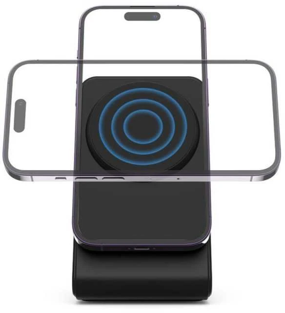 Tech-Protect QI15W-A38 MagSafe belaidis įkroviklis - Juodas
