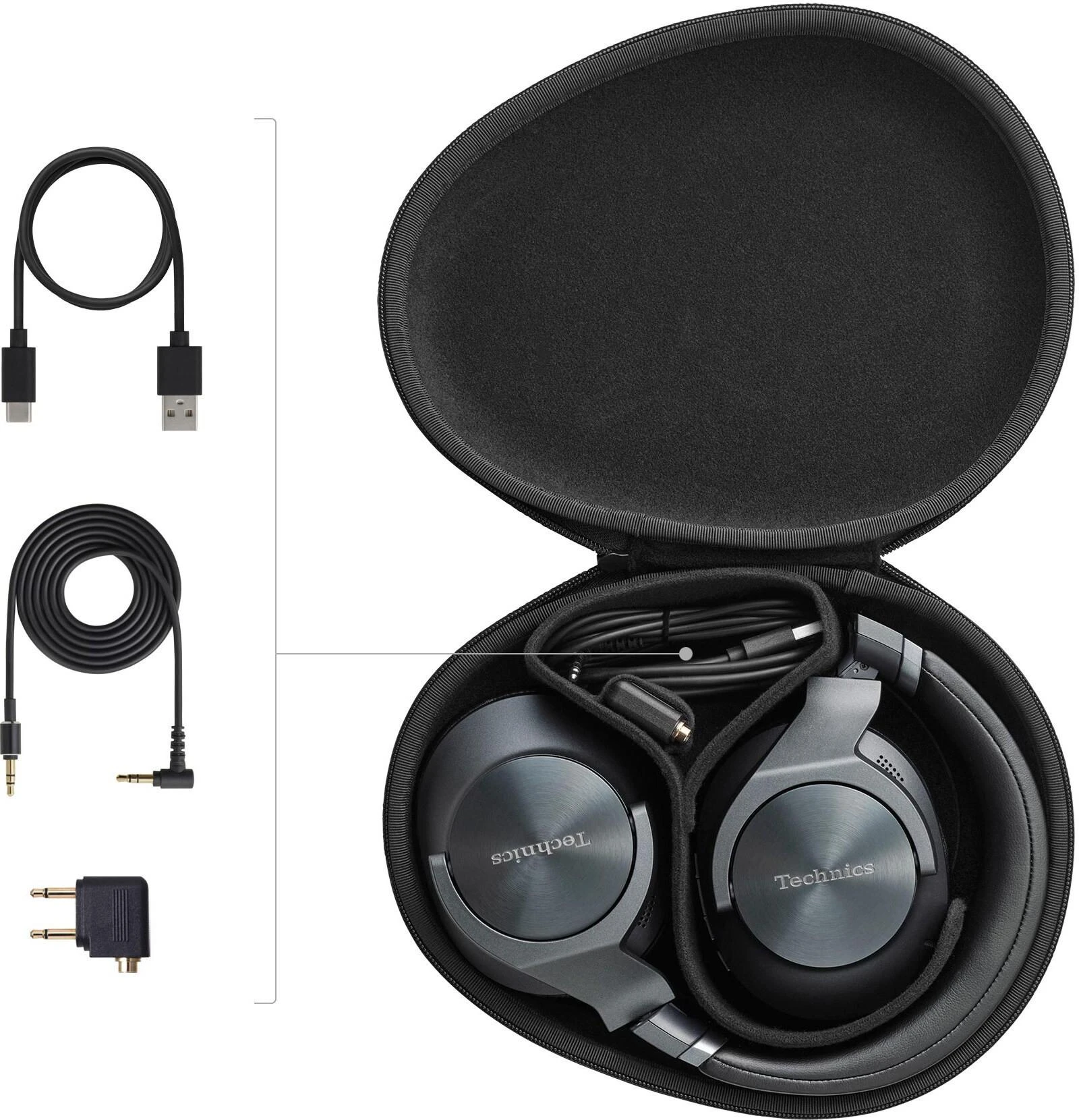 Ausinės Technics EAH-A800E-K, Juodos