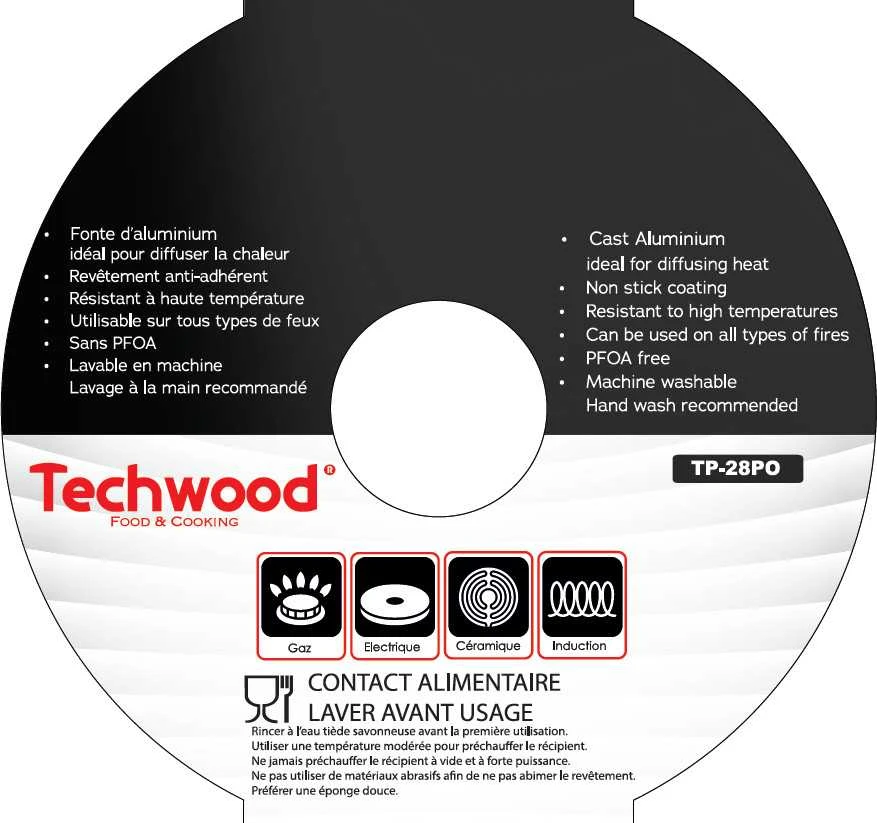 Techwood keptuvė TP-28PO 28 cm