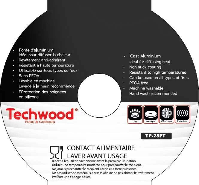 Techwood orkaitės puodas TP-28FT 28cm