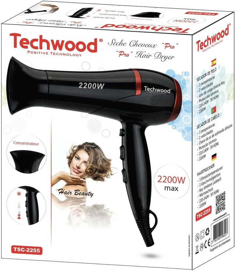 Techwood plaukų džiovintuvas Pro TSC-2255 2200W