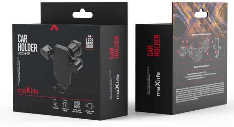 TelForceone Maxlife car holder for air vent MXCH-05 juodas
