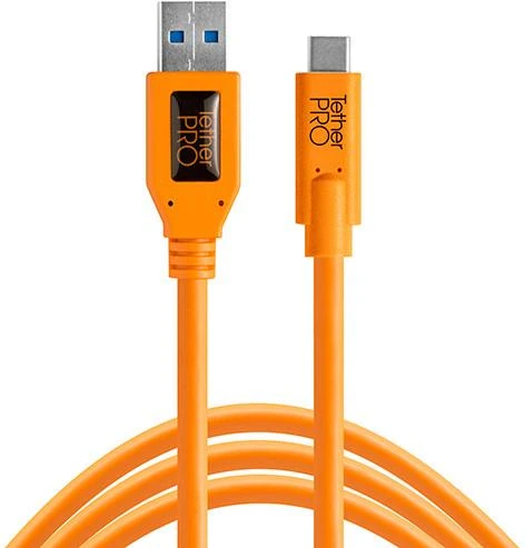 Tether Tools TetherPro 4,6 m kabelis USB 3.0 į USB-C Oranžinis CUC3215