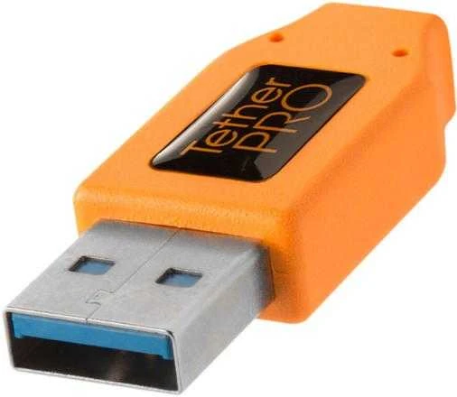 Tether Tools TetherPro 4,6 m kabelis USB 3.0 į USB-C Oranžinis CUC3215