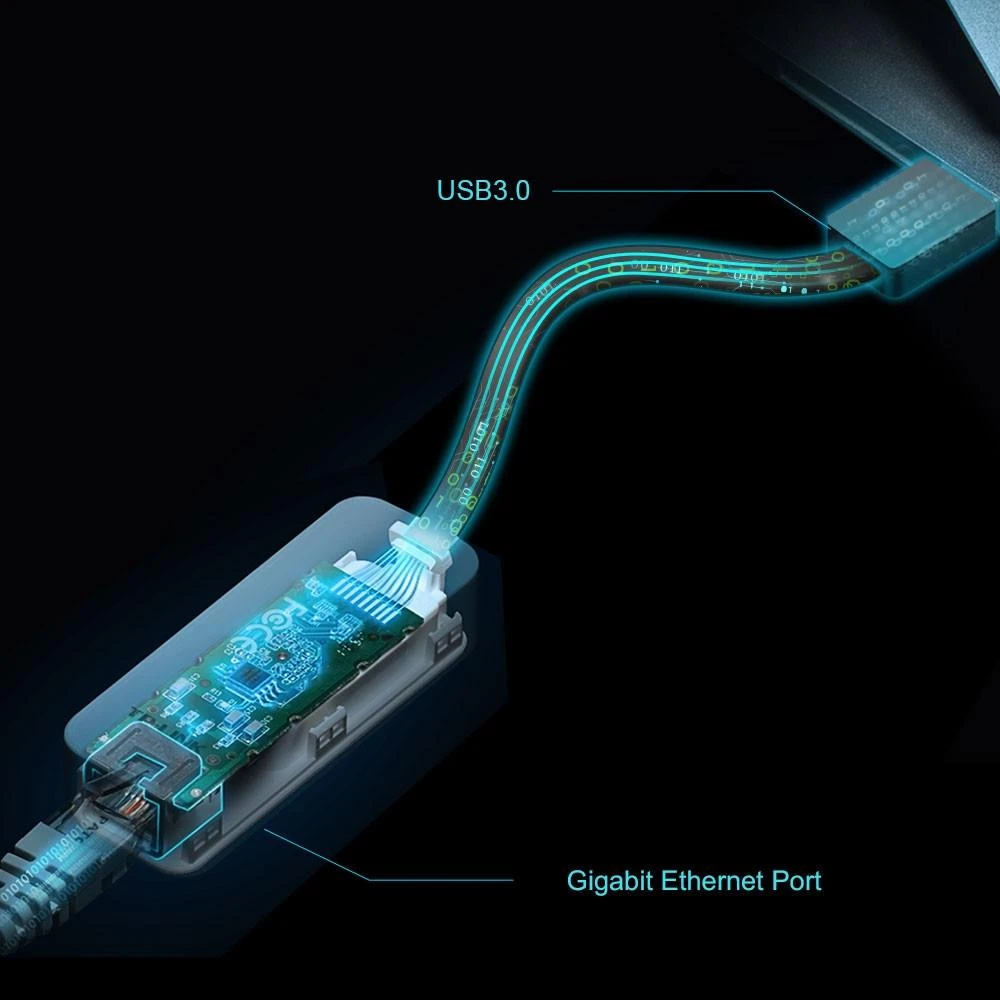 TP-LINK | UE306 USB 3.0 į Gigabit Ethernet tinklo adapteris