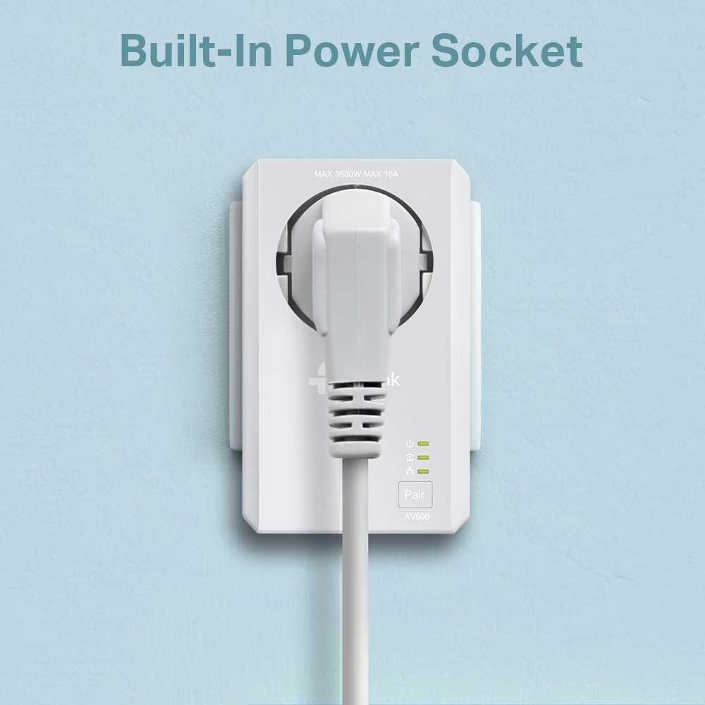 Maršrutizatorius TP-LINK | AV600 Powerline Wi-Fi rinkinys | TL-WPA4226 RINKINYS | 10/100 Mbit/s | Ethernet LAN (RJ-45) jungtys 4 | 802.11n | Wi-Fi duomenų perdavimo sparta (maks.) 300 Mbit/s | Duomenų perdavimo sparta (maks.) 600 Mbit/s | Papildomas lizdas